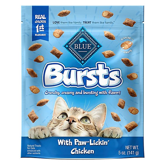 Blue Bursts Chicken Crunchy Cat Treats - 5 Oz
