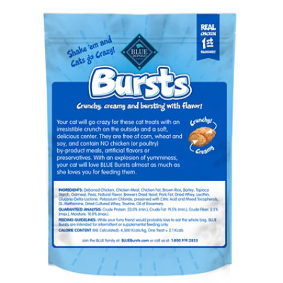 Blue Buffalo Bursts Crunchy & Creamy Cat Treats Great for Training Paw-Lickin' Chicken - 5 Oz - Image 2