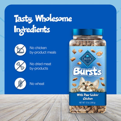 Blue Buffalo Bursts Crunchy & Creamy Cat Treats Great for Training Paw-Lickin' Chicken - 5 Oz - Image 7