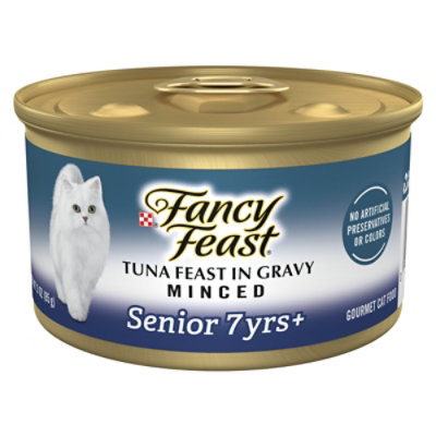 Fancy Feast Cat Food Gourmet Senior Tuna Feast In Gravy Minced - 3 Oz - Image 1