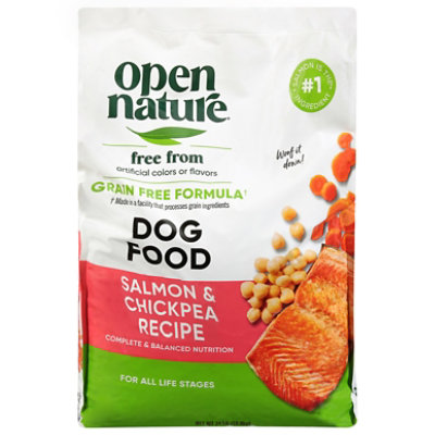 open nature chicken and chickpea dog food