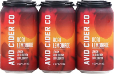 Avid Acai Lemonade In Cans - 6-12 Fl. Oz. - Image 2