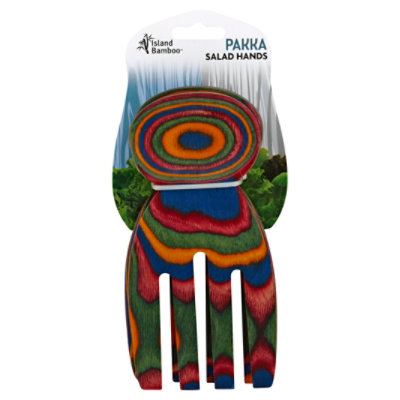 Island Bamboo Salad Hands Pakka - Each