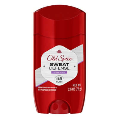 Old Spice Sweat Defense Anti Perspirant & Deodorant For Men Clean Slate - 2.6 Oz