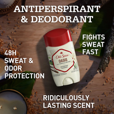 Old Spice Mens Antiperspirant & Deodorant Oasis With Vanilla Notes - 2.26 Oz - Image 2