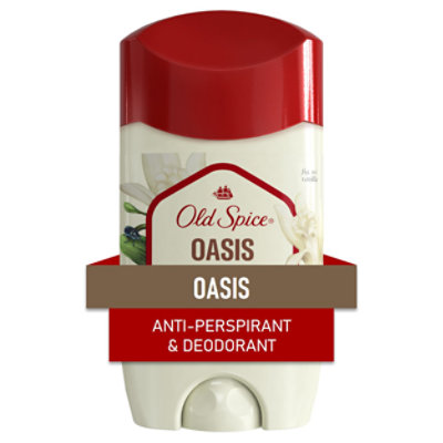 Old Spice Mens Antiperspirant & Deodorant Oasis With Vanilla - 2.26 Oz