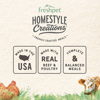 Freshpet Homestyle Creations Beef Patty Fresh Dog Food 2 Count - 8 Oz - Image 3