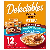 Delectables Stew Lickable Treats For Cats Variety Pack - 12-1.4 Oz - Image 1