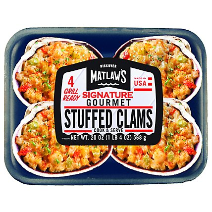 Matlaws Gourmet Stuffed Clams - 20 Oz. - Image 1