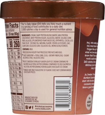 Nicks Swedish Choklad Ice Cream - 16 Oz - Image 5