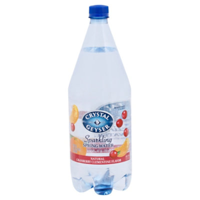 Crystal Geyser Sparkling Spring Water Natural Cranberry Clementine - 1.25 Fl. Oz.