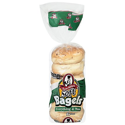 Aunt Millies Everything & More Bagels 20 Oz - 6 Count - Image 1
