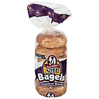 Aunt Millies Cinnamon Raisin Bagels 20 Oz - 6 Count - Image 1