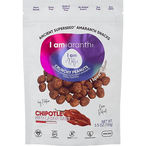 I Amaranth Peanuts Crunchy Chipotle & Himalayan Salt - 3.5 Oz