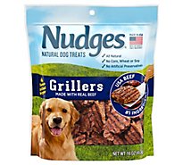 Nudges Natural Dog Treats Grillers Made With Real Beef - 16 Oz
