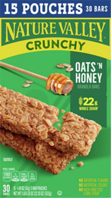 Nature Valley Crunchy Oats N Honey Granola Bars - 22.35 Oz - Image 5