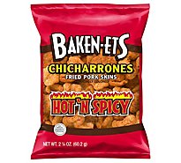 Baken Ets Fried Pork Skins Hot N Spicy - 2.125 Oz