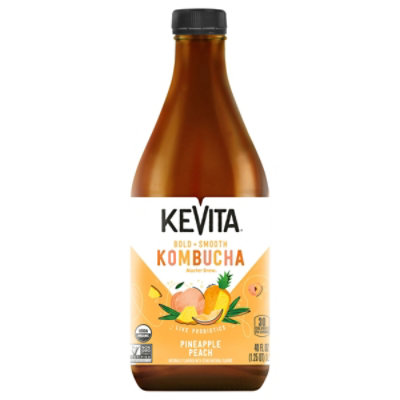 Kevita Organic Pineapple Peach Master Brew Kombucha - 40 Fl. Oz. - Image 3