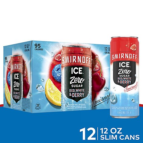  Smirnoff Seltzer Red White And Berry In Cans - 12-12 Fl. Oz. 