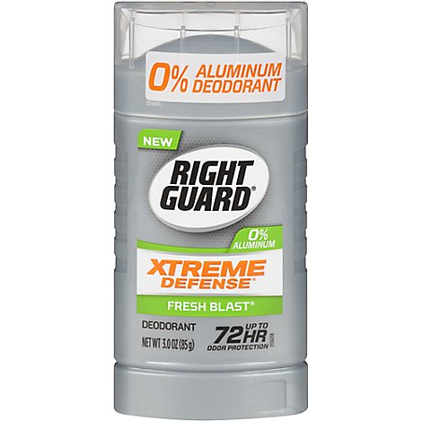 Right Guard Xtreme Defense Fresh Blast Aluminum-Free Deodorant - 3 Oz
