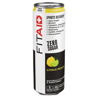 LifeAid Fit Aid Supplement Beverage Recovery Blend Zero Sugar - 12 Fl. Oz. - Image 3