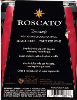 Roscato Rosso Dolce Wine - 2-250 Ml - Image 4