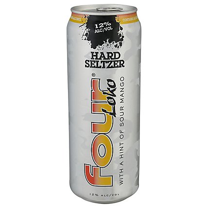 Four Loko Hard Seltzer Sour Mango 12% Can - 23.5 Fl. Oz. - Image 3