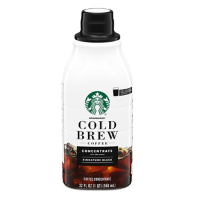 Starbucks Cold Brew Coffee Concentrate Signature Black - 32 FZ - Image 1