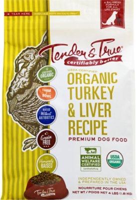 Tender And True Dog Food Trky Liver Org - 4 Lb - Image 2