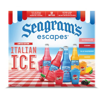 Seagrams Escapes Italian Ice Variety - 12-12 Fl. Oz. - Image 3