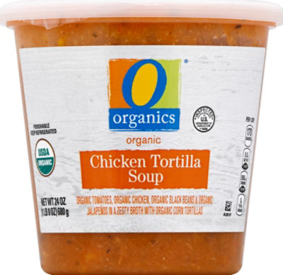 O Organics Soup Chicken Tortilla - 24 Oz - Image 2