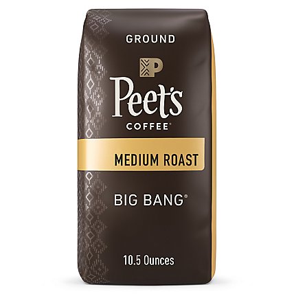Peet's Coffee Big Bang Medium Roast Ground Coffee Bag - 10.5 Oz