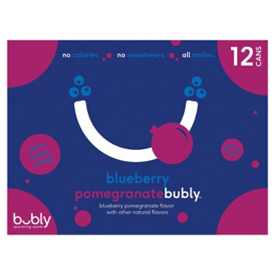 bubly Sparkling Water Blueberry Pomegranate 1212 Fl. Oz. Tom Thumb