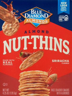 Blue Diamond Sriracha Almond Nut Thins Crackers - 4.25 Oz - Image 2