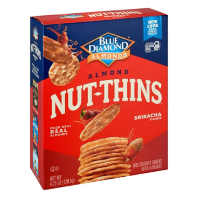 Blue Diamond Sriracha Almond Nut Thins Crackers - 4.25 Oz - Image 1