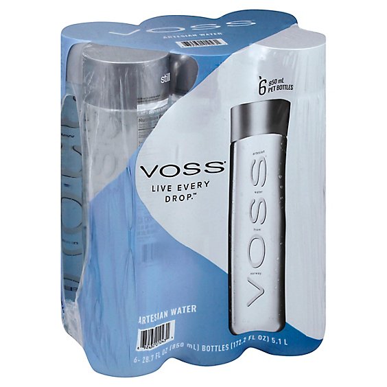 Voss Artesian Water From Norway - 6-850 Ml