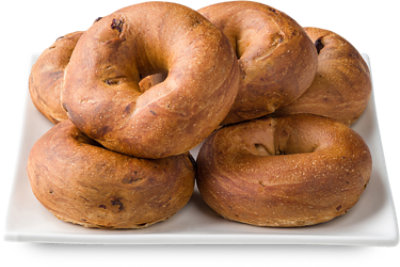 Bakery Cinnamon Raisin Bagels 6 Count - Each - Image 1