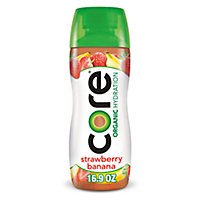 Core Organic Hydration Strawberry Banana Fruit Infused Beverage - 16.9 Fl. Oz. - Image 1