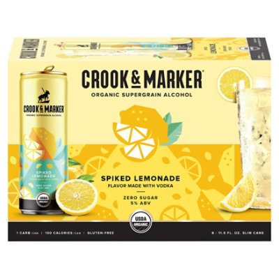 Crook & Marker Spiked Lemonade Variety Pack In Cans - 8-11.5 Fl. Oz.