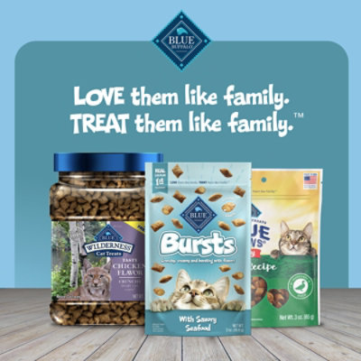 Blue Buffalo Bursts Crunchy & Creamy Cat Treats Great for Training - Savory Seafood - 5 Oz - Image 8
