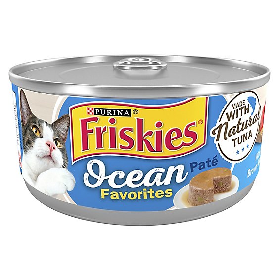 Friskies Ocean Favorites Pate With Tuna Brown Rice & Peas Wet Cat Food - 5.5 Oz