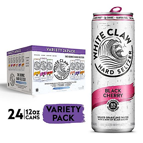  White Claw Variety In Cans - 24-12 Fl. Oz. 