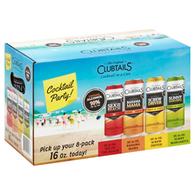 Club Variety In Cans - 8-16 Fl. Oz.