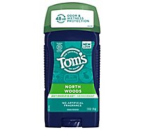 Toms Naturally Dry Deodorant North Woods - 2.8 Oz