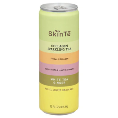 Skinte Tea Sprkl Collagen Wht Gn - 12 Fl. Oz.