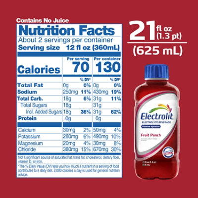 Electrolit Ponche/Fruitpnch - 21 Fl. Oz. - Image 3