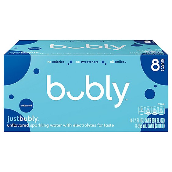 Bubly Justbubly Sparkling Water Cab - 96 Fl. Oz.