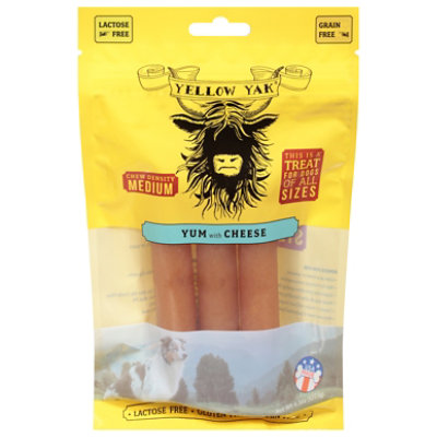 Yellow Yak Dog Chew Yak Yum Cheese 4.5 Oz Vons