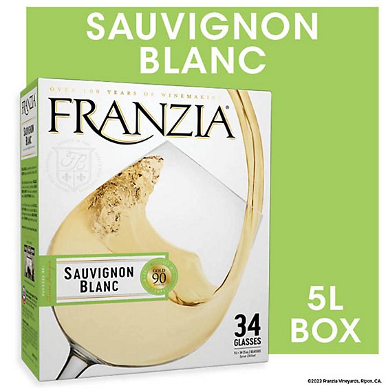 Franzia Sauvignon Blanc White Wine - 5 Liter