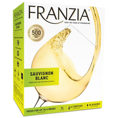 Franzia Sauvignon Blanc White Wine - 5 Liter